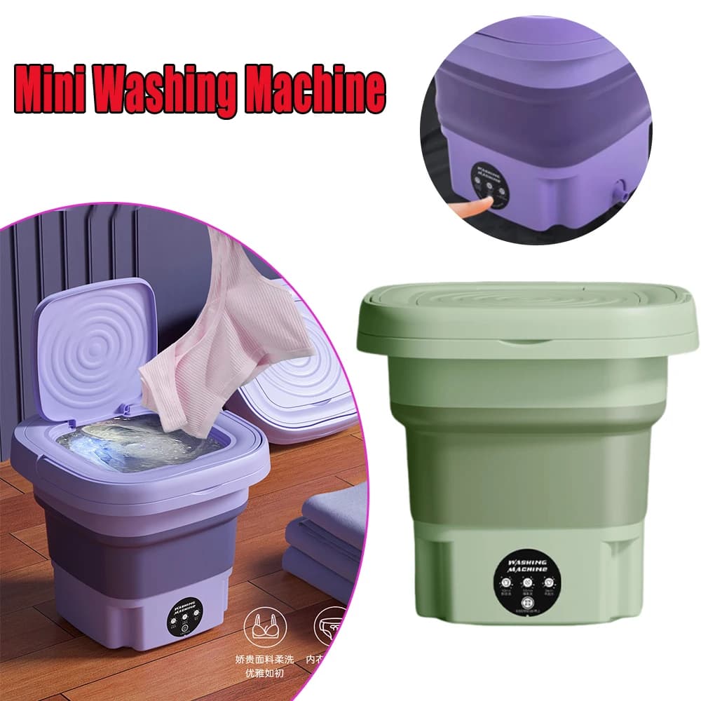 Mini machine à laver USB portable et pliable 2